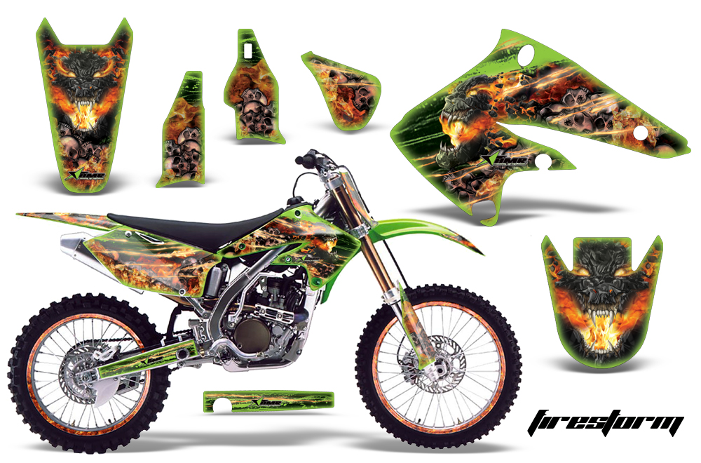 Kawasaki KX250F 04-05 Graphics Kit FS G NPs